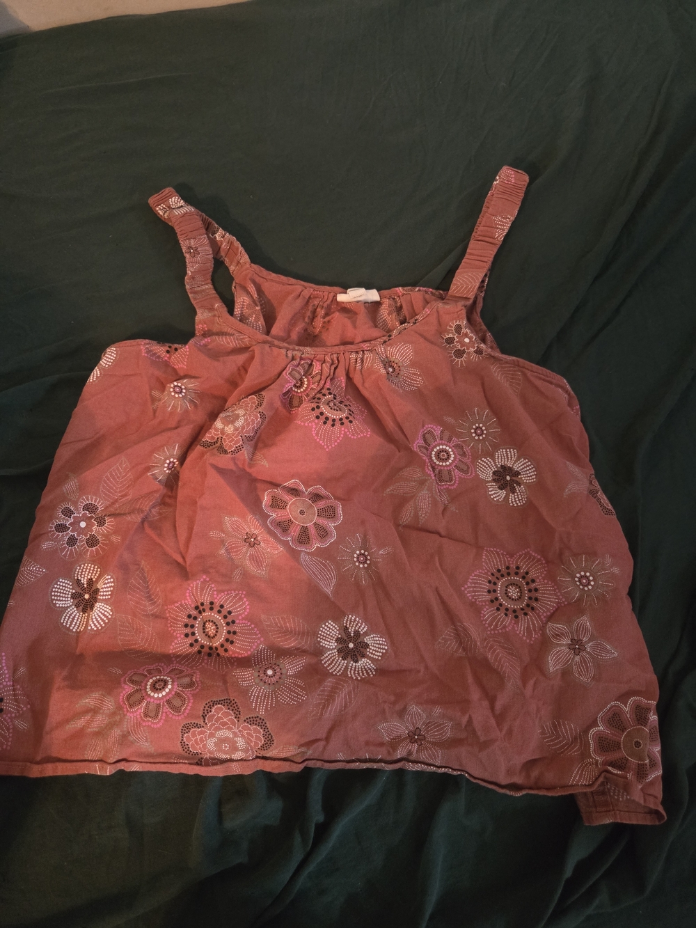 a.n.a Rust-orange Floral Print Cami